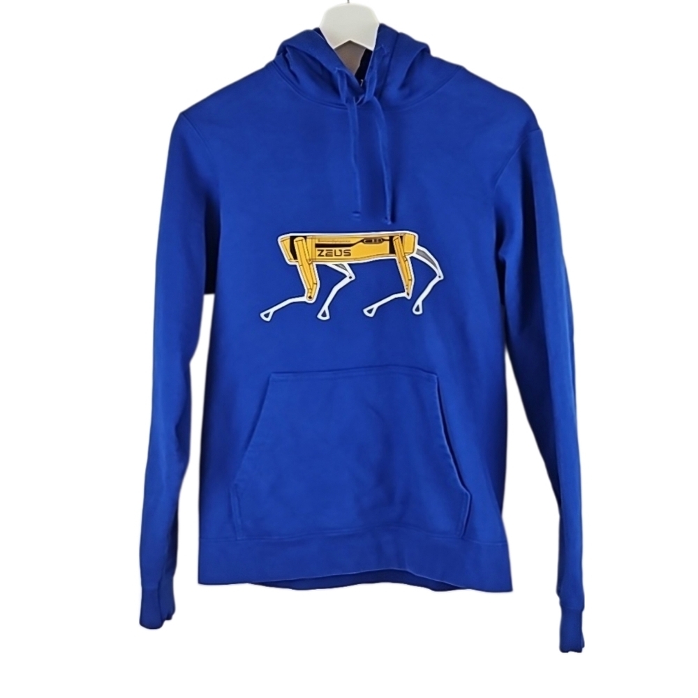 Robot Dog Zeus Blue Hoodie Sweatshirt